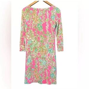 Lilly Pulitzer Palmetto Flamingo Pink Southern Charm Pima Cotton Dress XS